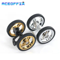 Aceoffix for Brompton Mudguard Wheel Double Easywheel Electroplated 56mm