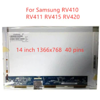 14.0 inch lcd Matrix For Samsung RV410 RV411 RV415 RV420 Laptop LCD Screen display 1366*768 40pin