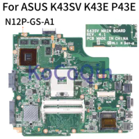 For ASUS K43SV K43E P43E Core HM65 N12P-GS-A1 Notebook Mainboard REV.4.1 Laptop Motherboard