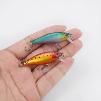 1PCS Wobblers Jerkbait 4.8cm 3g Hard Mini Bait Small Minnow Crank Fishing lures Bass Fresh Salt Water Tackle Sinking Lure