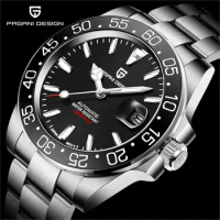 PAGANI DESIGN New Men Automatic Watch Sapphire Luxury Mechanical Wristwatch Stainless Steel Waterproof Watch Reloj Masculino