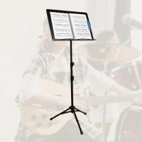 【iLearnmusic】直立式琴譜架 可折疊升降調整高度(電子琴 電鋼琴 吉他 各式樂器通用)