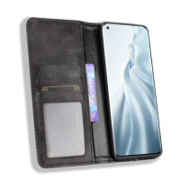 New Style Retro Flip Cover For Xiaomi MI 11 11 Pro MI11 lite Case Leather Wallet Card Book Magnetic Stand Soft Mold Luxury Phone