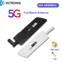 GSM 3G 4G 5G Full-band Antenna 12dbi Indoor Long Distance Amplifier WiFi Mobile Signal Booster TS9 SMA Male for Router Modem