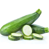 【盛花園蔬果】台南新化綠櫛瓜1kg x1袋(可生食_做沙拉)