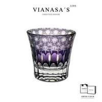 其他品牌 - VIANASA'S紫羅蘭江戶切子威士卡水晶玻璃杯子小酒杯女生輕奢禮物