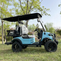 Best Price 72V 5KW AC System Lithium Battery 2 4 6 8 Seats Lifted Off Electric Golf Cart with CE