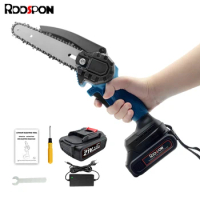 RDDSPON 6 Inch Brushless Electric Saw for 18V Makita battery Handheld Cordless Logging Saw Branch Cutting Power Tool Chainsaw