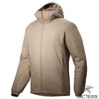 【ARCTERYX 始祖鳥】男 Atom 輕量抗水耐磨連帽化纖外套(僅370g).防風保暖夾克_X000007487 煙燻棕