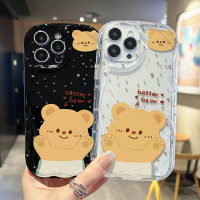 เคสพิมพ์ลายการ์ตูนหมี น่ารัก เข้ากันได้กับ OPPO A15, A15s, A16, A17, A18, A31, A3, A3x, A38, A5, A53