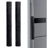2Pcs Refrigerator Door Handle Cover Kitchen Appliance Decor Handles Antiskid Protector Gloves Fridge Oven Keep Off Fingerprints