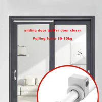 Sliding Door Buffer Automatic Door Closer Aluminum Alloy Wooden Door Screen Window Door Pneumatic Household Door Closer 80kg