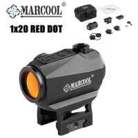 Marcool 1X20 Red Dot Scope Tactial 8 Niveaus Daglicht 2 Moa Dot Reflex Sight Met Picatinny Mount Voor shotgun Msr Rifle Karabijn