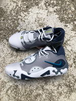 2022 強力登場 Paul George 個人最新簽名鞋款 NIKE PG 6 EP 灰白藍 淺灰底 致敬 KOBE 9 外底紋路 全腳掌 AIR 氣墊 籃球鞋 PG6 (DH8774-004) ！