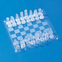 High Quality Chess Pieces Chess Board Glass Anti-broken Elegant Glass Chess Game Chess Set Chess Game Large