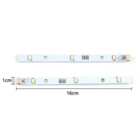 1pcs Freezer Light Bar LED Strip For RONGSHENG/ HISENSE Refrigerator LED Strip Light E349766 MDDZ-162A 1629348 DC12V 2W