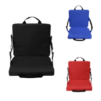 Foldable Outdoor Cushion Chair With Backrest Soft Cushion Chair Portable Camping Beach Hiking Stadium Seat Pad