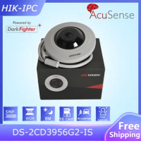 HIK 5MP Fisheye IP Camera DS-2CD3956G2-IS 180° fisheye view Acusense SD Card slot Face Capture Security Surveillance IP Camera