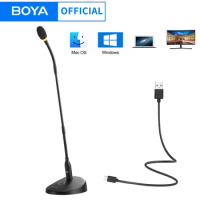 BOYA BY-GM18CU Gooseneck Condenser Desktop USB Microphone for Computer PC Video Conferences Streaming Meetings Lectures