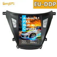 10.4'' Android Car Radio For Hyundai Elantra Md 2011 - 2018 Gps Navigation Px6 Autoradio 2 Din Stereo
