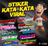 STIKER KATA KATA JOKI BALAP, JOKI GAGAL