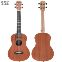 26 Inch 18 Fret Tenor Ukulele Acoustic Guitar Sapele Wood Ukelele Hawaii 4 String Guitar
