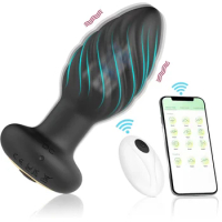 Adult sex toys, male prostate massager Vibrator remote control, Adult toy plug vibrator butt plug, 9 vibrator rotation Mode