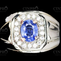 [CINPRO.ID] Batu cincin BLUE SAFIR CEYLON SRILANKA ASLI NATURAL SIAP PAKAI