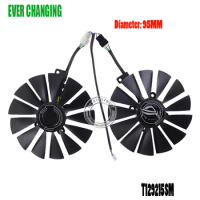 T129215SM DC12V 0.25AMP Graphics / Video Card Cooler Fan FOR ASUS CERBERUS GTX1070TI A8G GDDR5 Graphics Card Cooling Fan