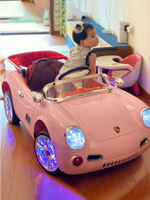 兒童電動車四輪汽車可坐人小孩搖擺男女寶寶玩具嬰兒帶遙控跑車3