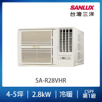 SANLUX 台灣三洋 4-5坪右吹變頻R32系列冷暖窗型冷氣(SA-R28VHR)