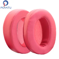 POYATU Headphone Cushion Pads For Shure SRH440 Headphone Foam Cover For Shure SRH1440 SRH840 Replacement Earpads Headphones Red