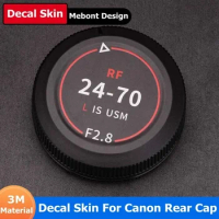 For Canon Rear Lens Cap Sticker Vinyl Wrap Film Decal Skin RF 24-70 70-200 28-70 24-105 15-35 100-500 135 100 50 85 F1.2 F2.8 F4