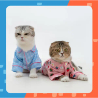 [จัดส่งทันที] [ พร้อมส่ง] ชุดนอนแมว Azura Pet Pajamas ชุดนอนหมา เสื้อแมว เสื้อนอนหมา