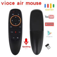 2.4G Voice Remote Wireless Smart Voice Control and 6 Axis Gyro Controller G10 Air Mouse for Android TV Box/PC/Smart TV etc