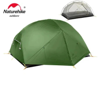 Naturehike Mongar 2 Tent 20D Ultralight Travel Tent 2 Person Backpacking Tent Waterproof Hiking Survival Outdoor Camping Tent