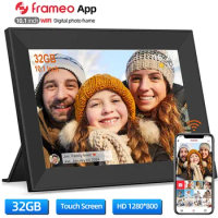 Frameo 10.1 Inch Smart Digital Picture Frame 32GB Memory IPS HD 1080P Electronic Photo Frame WiFi Touch Screen for Mother Gift