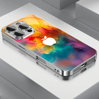 เคสโทรศัพท์แก้วชุบสังกะสี, ศิลปะระดับพรีเมียม, เข้ากันได้กับ iPhone 6, 7, 8, XS, XR, MAX, 11, 12, 13
