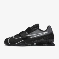 【NIKE 耐吉】Romaleos 4 黑白色專業舉重訓練平底運動鞋 深蹲挺舉抓舉硬舉(CD3463010)