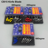 10PCS Cutting Plotter Graphtec CE5000 CE6000 FC8600 FC8000 Knife Blade CB15 CB15UA-5 Cemented Carbide Blades 30/45/60 Degree