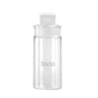 【精準科技】22ml 玻璃秤量瓶高型30*50mm 秤量皿 標本瓶 磨砂瓶 樣本瓶 糖果罐 展示瓶(550-GWB3050)