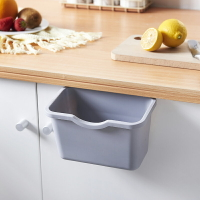 廚房可掛式垃圾桶家用壁掛鉤收納架櫥柜門掛架桌面分類小號垃圾桶