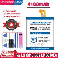 Top Brand 100% New 4100mAh BL-T43 Battery For LG G810, G8S ThinQ, G8S ThinQ Global, LMG810EA, LMG810EAW, LM-G810EAW LM-G810