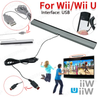 Sensor Bar for Nintendo Wii/Wii U Console Replacement Infrared TV Ray Wired Remote Sensor Bar Reciever Inductor with USB Plug