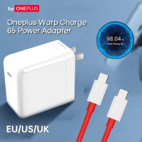 65w For Oneplus 9 Pro Warp Charger 65 Power Adapter EU US Dash Charger One Plus 9pro 8 T 8t+ 5g Chargeur Usb C To Type C Cable