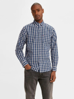 เสื้อเชิ้ตผู้ชาย Classic Sunset 1 Pocket Standard Nash Cloud Dancer สี Blue