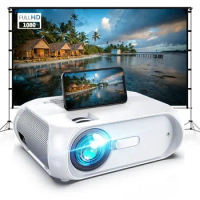 BX5 MAX-T LCD Projector 6000 Lumens Phone Same Screen 1080P Projetores Wireless Smart Home Theater laser T7 Projector 4k