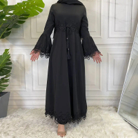 Pakaian Tali Ikat Wanita, Fesyen Muslim Timur Tengah, Tampalan Renda Kebaya Songket Cotton Royal Bat