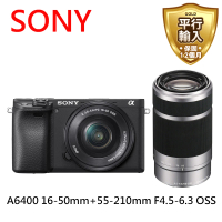 SONY 索尼 SONY A6400 16-50mm+55-210mm F4.5-6.3 OSS-平行輸入