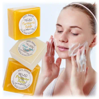 Goat's Milk Turmeric Handmade Soap Facial Cleansing, Hydrating and Moisturizing Repair Tender Skin